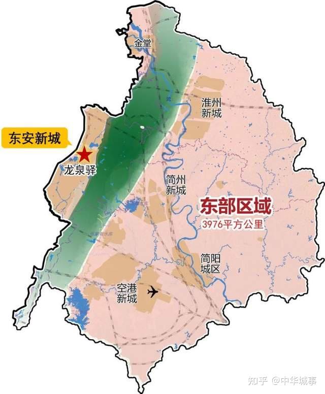 成都东进门户东安新城透露出成为成都中心的野心