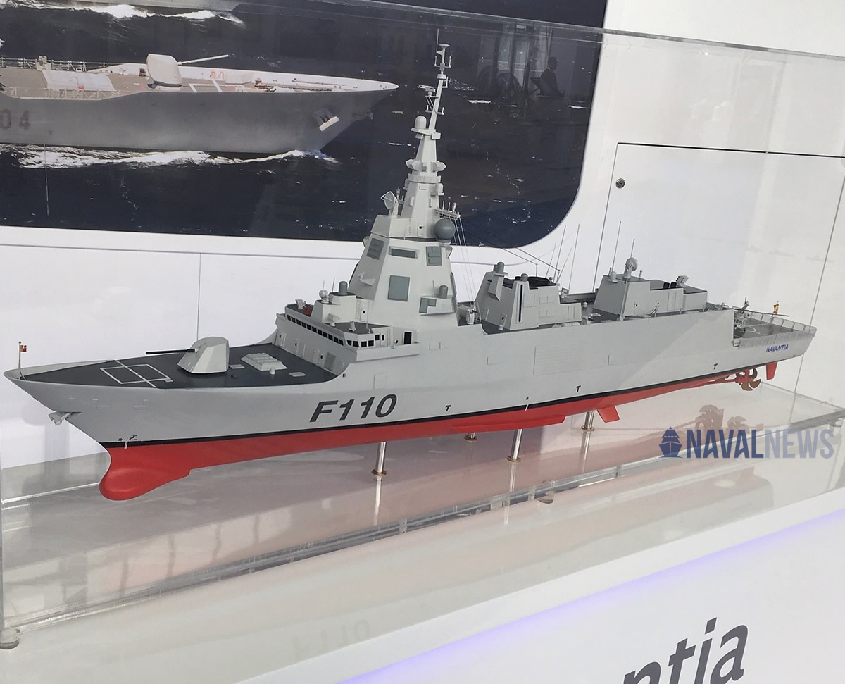 斗牛国首艘 f-110 型护卫舰 4 月 6 日开始切割钢板,共计划建造 5 艘.