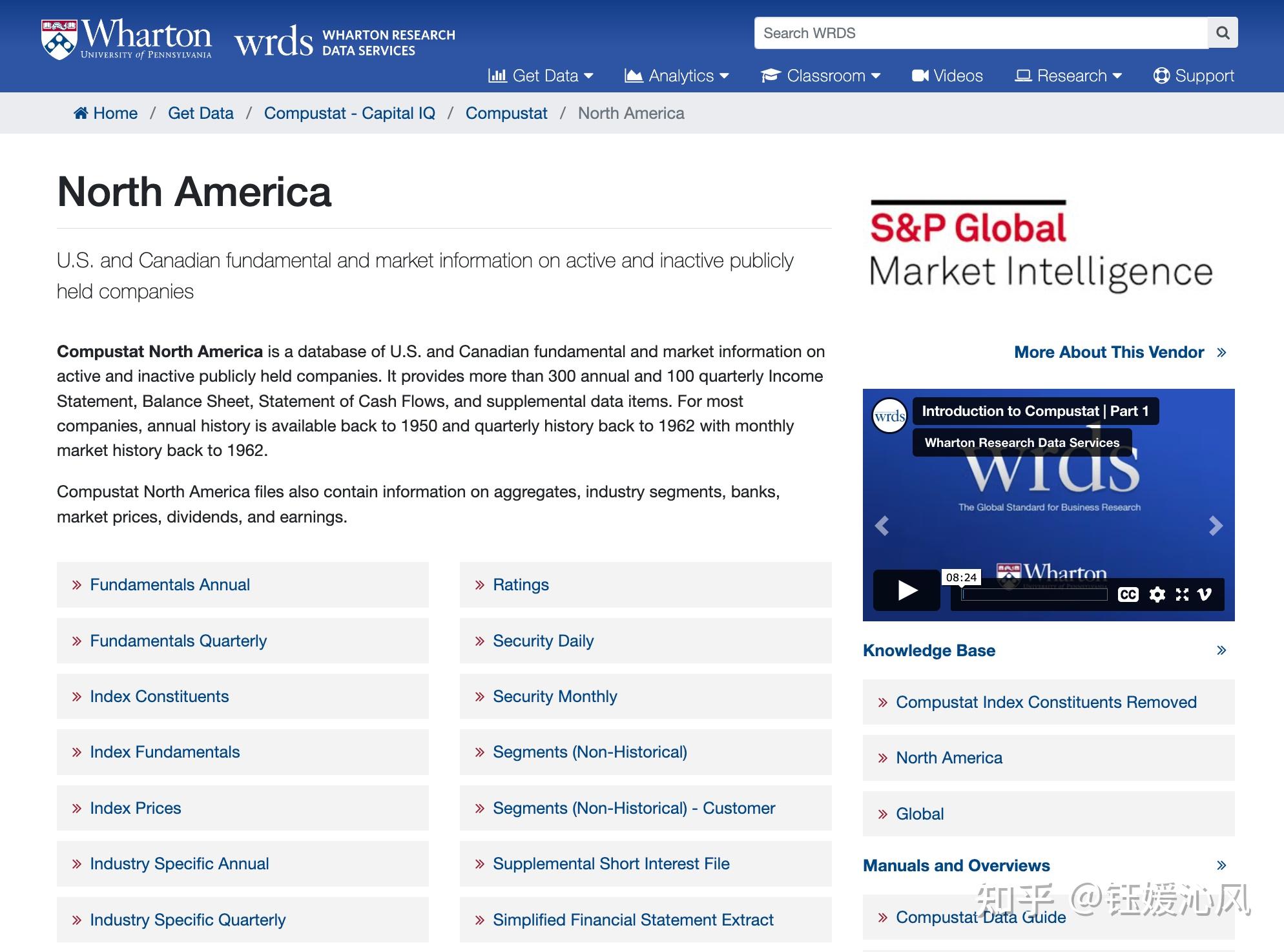 Compustat - North America - Fundamentals 北美财务数据库 - 知乎