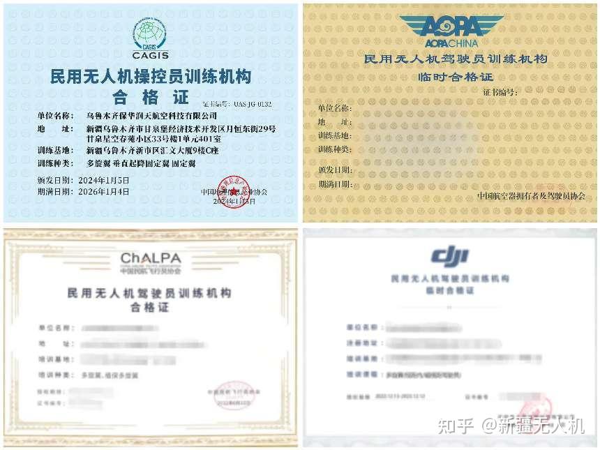 中国民航局caac明确四大无人机操控员执照考试服务提供方
