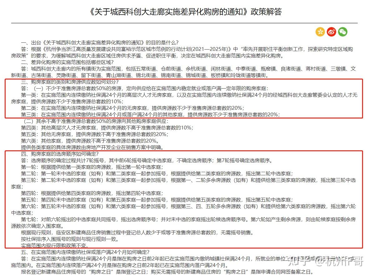 2023年杭州新房摇号政策最新整理!拼社保、无房家庭、限售... - 知乎