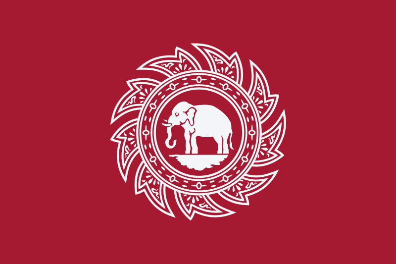 泰国国旗上的大象图片