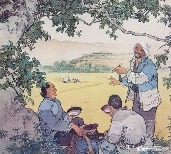 华三川大师-连环画《白毛女》喜儿与黄世仁不得不说的故事 - 知乎