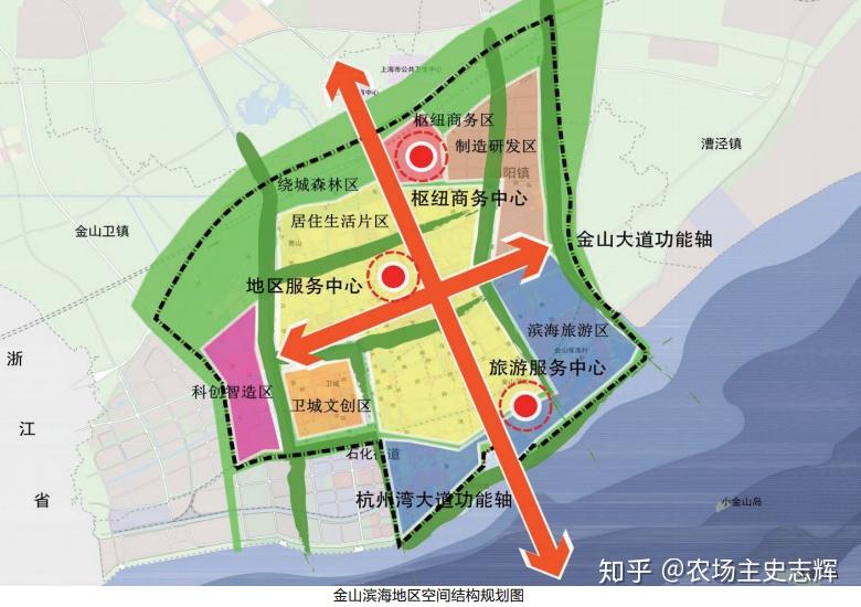 金山区2035总体规划 上海未来发展中,环杭州湾战略协同区之一