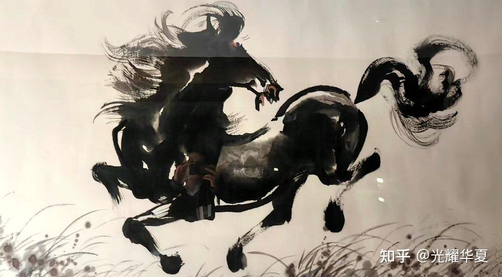 马年迎新春:张峰泼墨画马,藏尽华夏精气神与吉祥意 - 知乎
