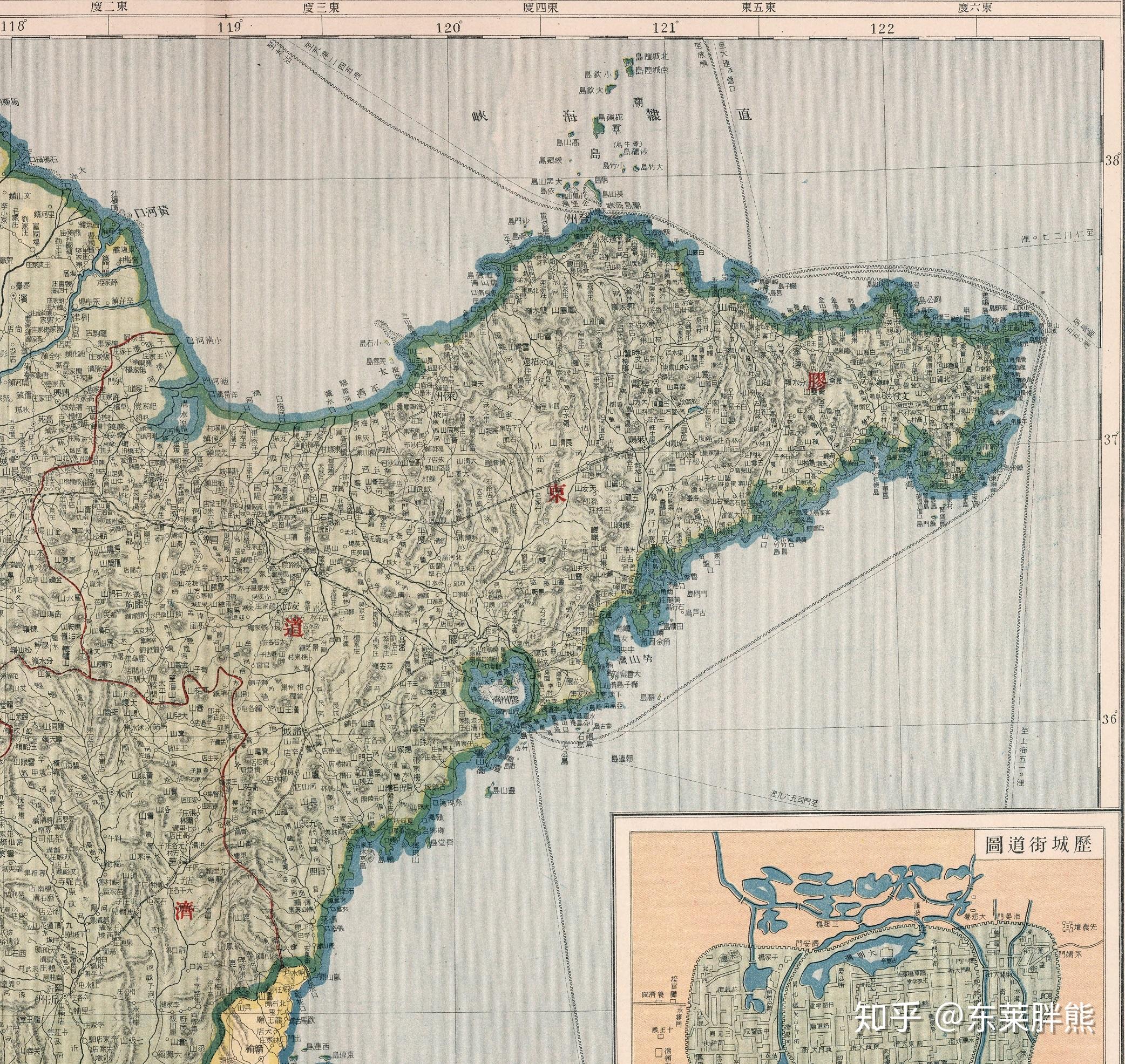 胶东半岛历史地图(八):民国 - 知乎