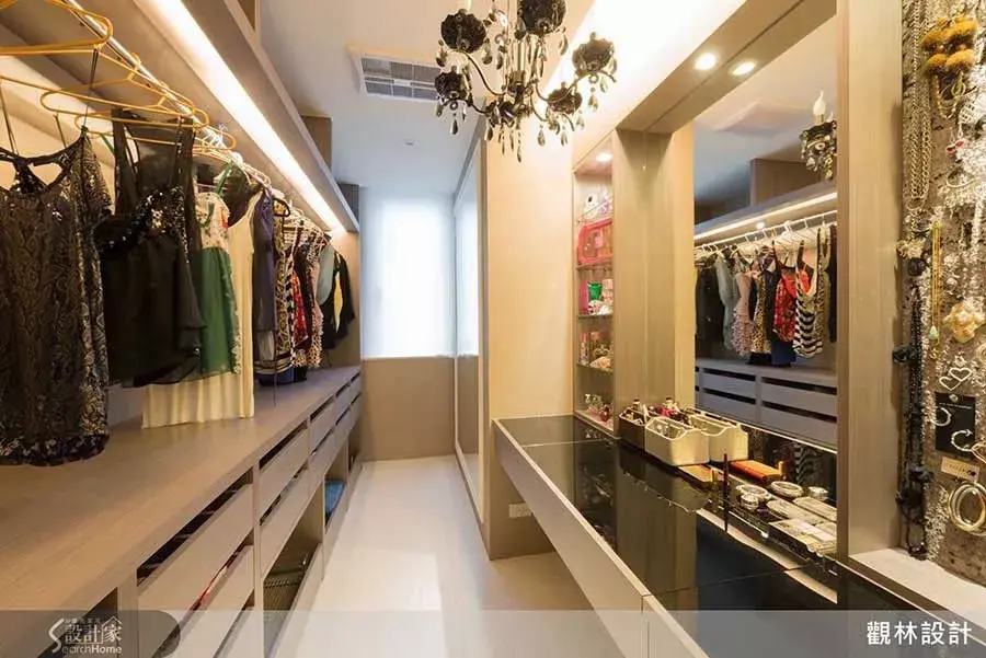 女神都有的卧室衣帽间3㎡就能拥有它精选50张装修效果图你要的设计款