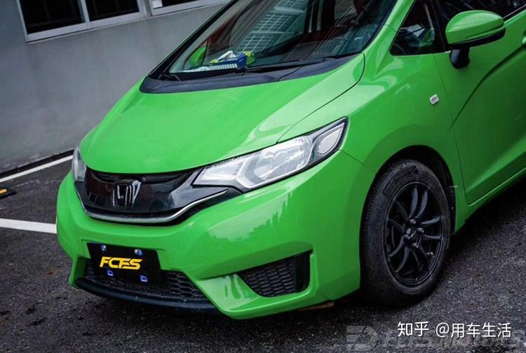 东莞本田改装本田飞度车身改色贴膜飞度改色选择蜥蜴绿效果怎么样