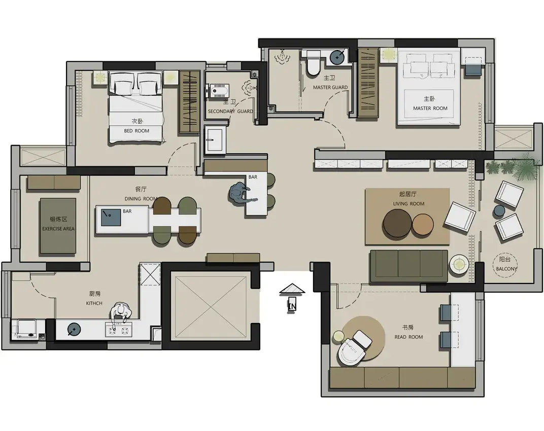 重庆室内装修设计工作室公司newcase薄荷夏天的味道