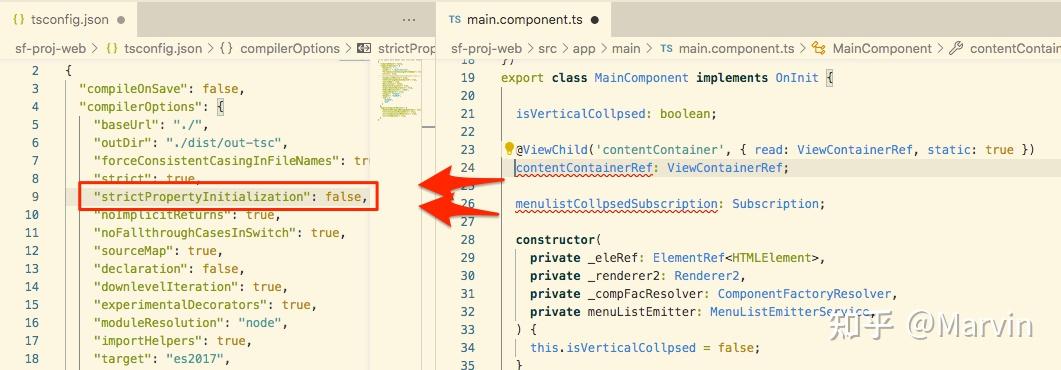Angular TS warning: Property '' has no initializer and is not ...