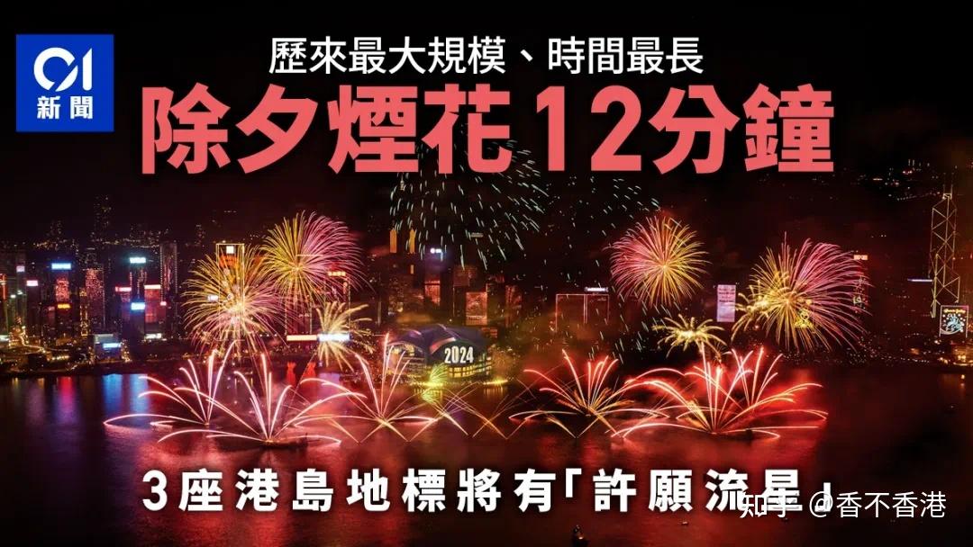 2024元旦跨年必衝香港史上最盛大煙花匯演價值超一億消費券港校生旅客