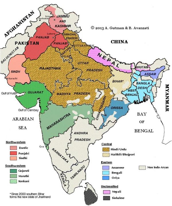 印欧语系地图图片