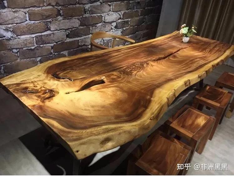 自然简约的南美胡桃木实木大板茶桌，你会不喜欢？ - 知乎