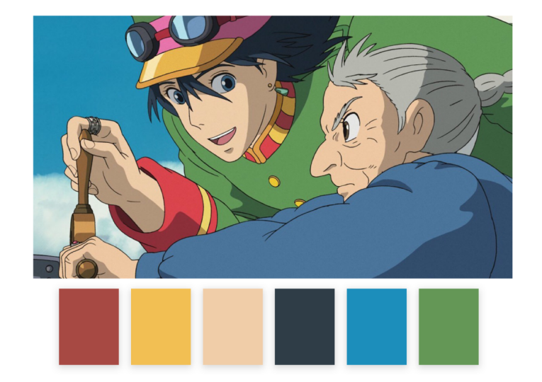 全网最全的配色风格色卡参考,中国风,莫兰迪,穆夏,宫崎骏,浮世绘配色!