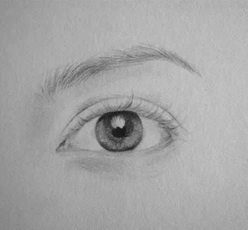 手绘教程校尉美术教你素描和速写的眼睛怎么画