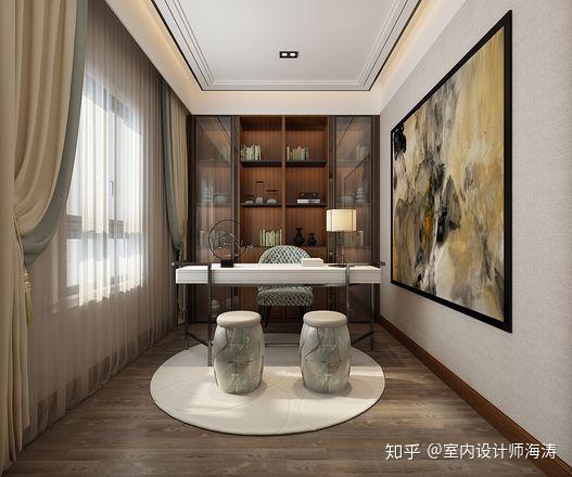 济南奥东花园臻园别墅装修案例-新中式风格设计 - 知乎
