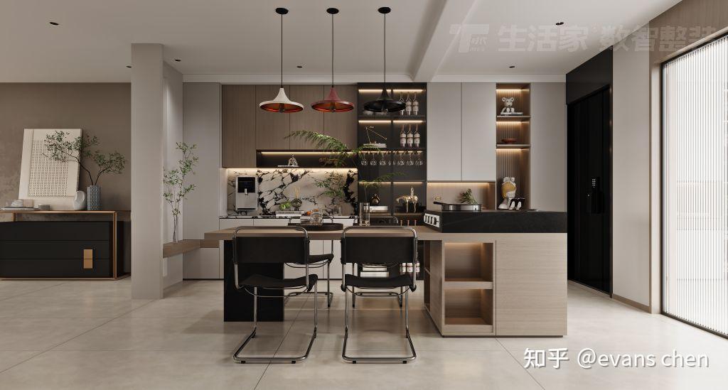 贵阳华润九悦120㎡现代极简|家的美学与功能的和谐共鸣 - 知乎