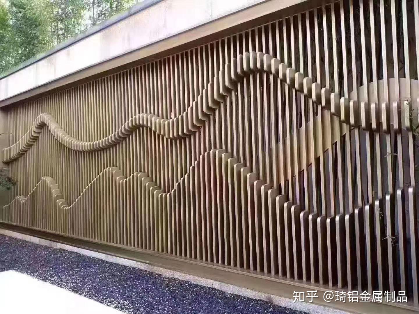 分享一组铝板山水背景画