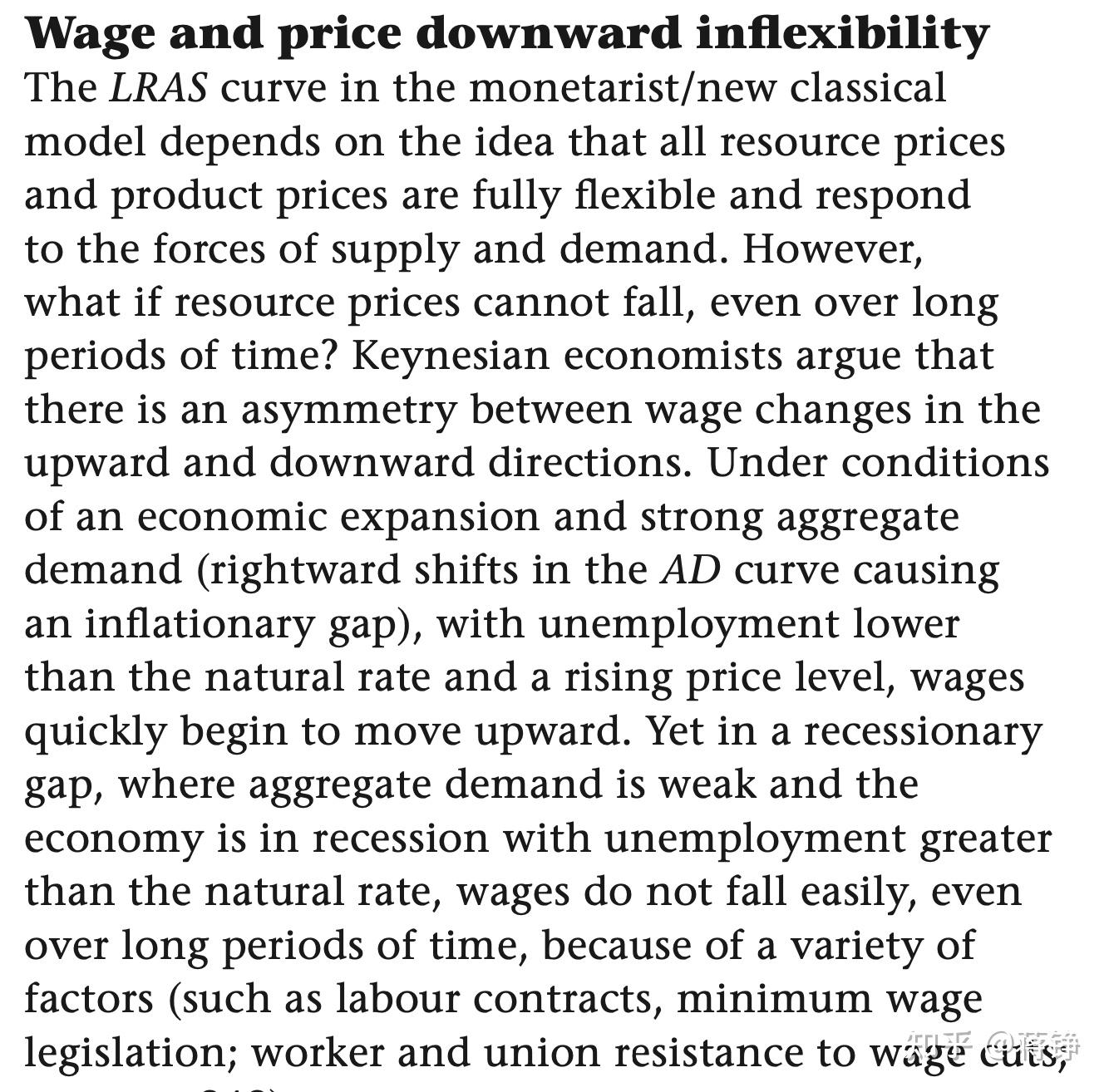 考点8: explain deflationary gap and inflationary gap in