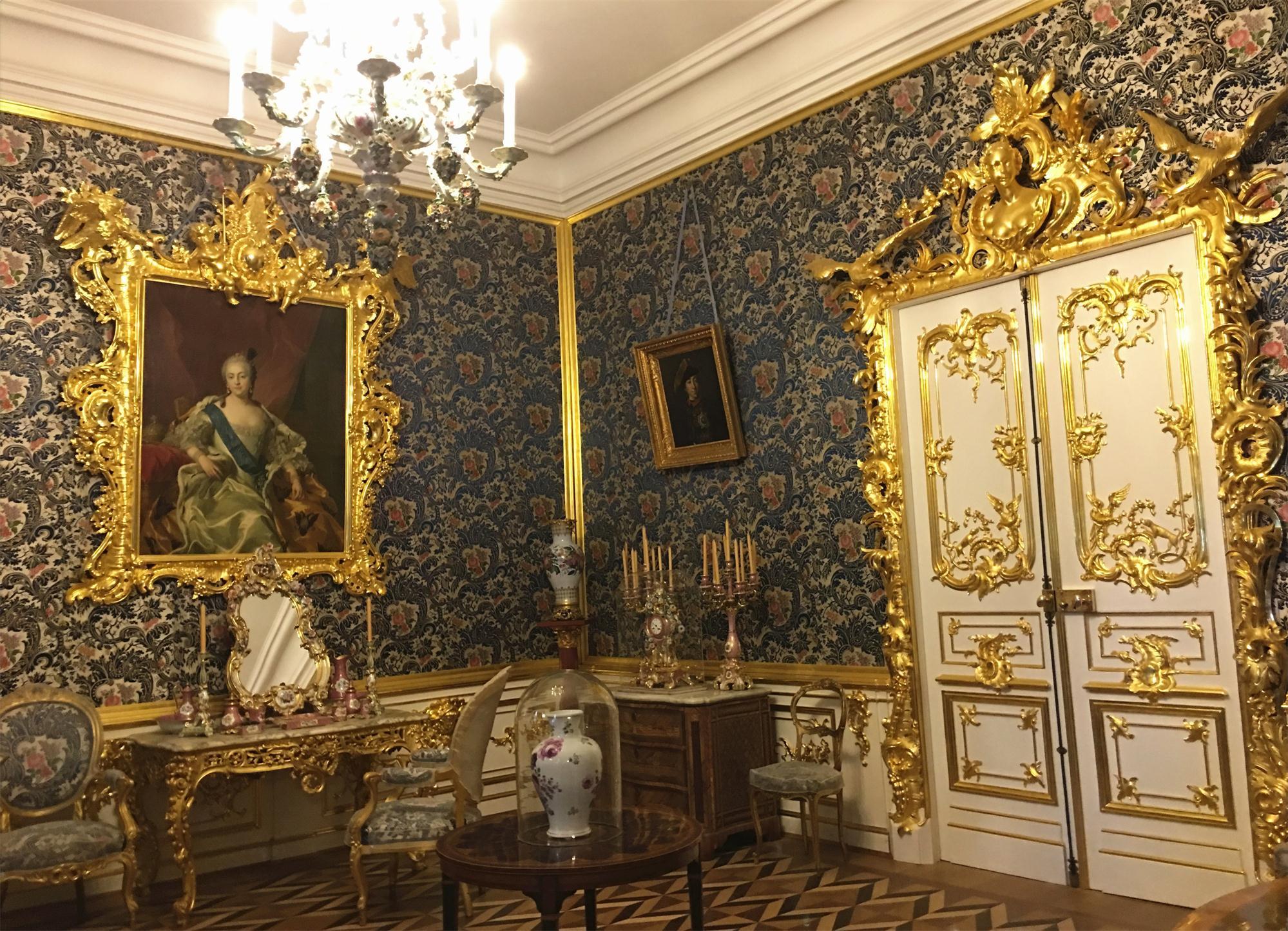 俄罗斯夏宫彼得大帝夏宫上宫殿内部游览100多幅图