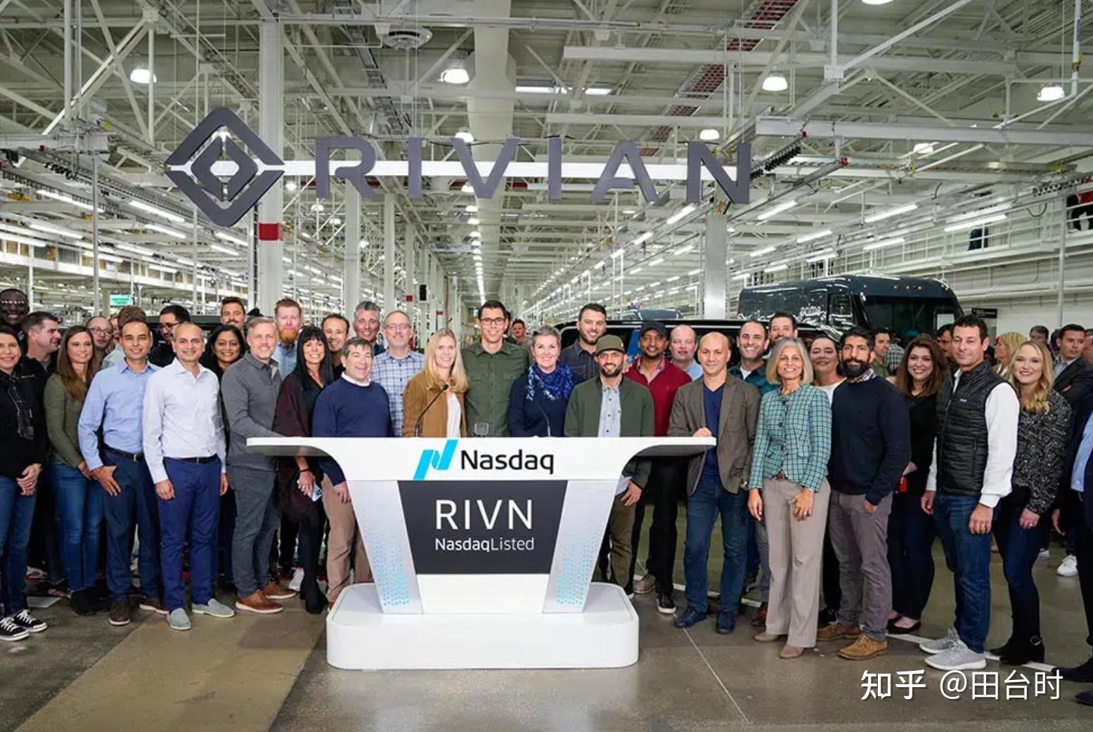 电动汽车制造商rivian汽车华尔街上市首日股价飙升30