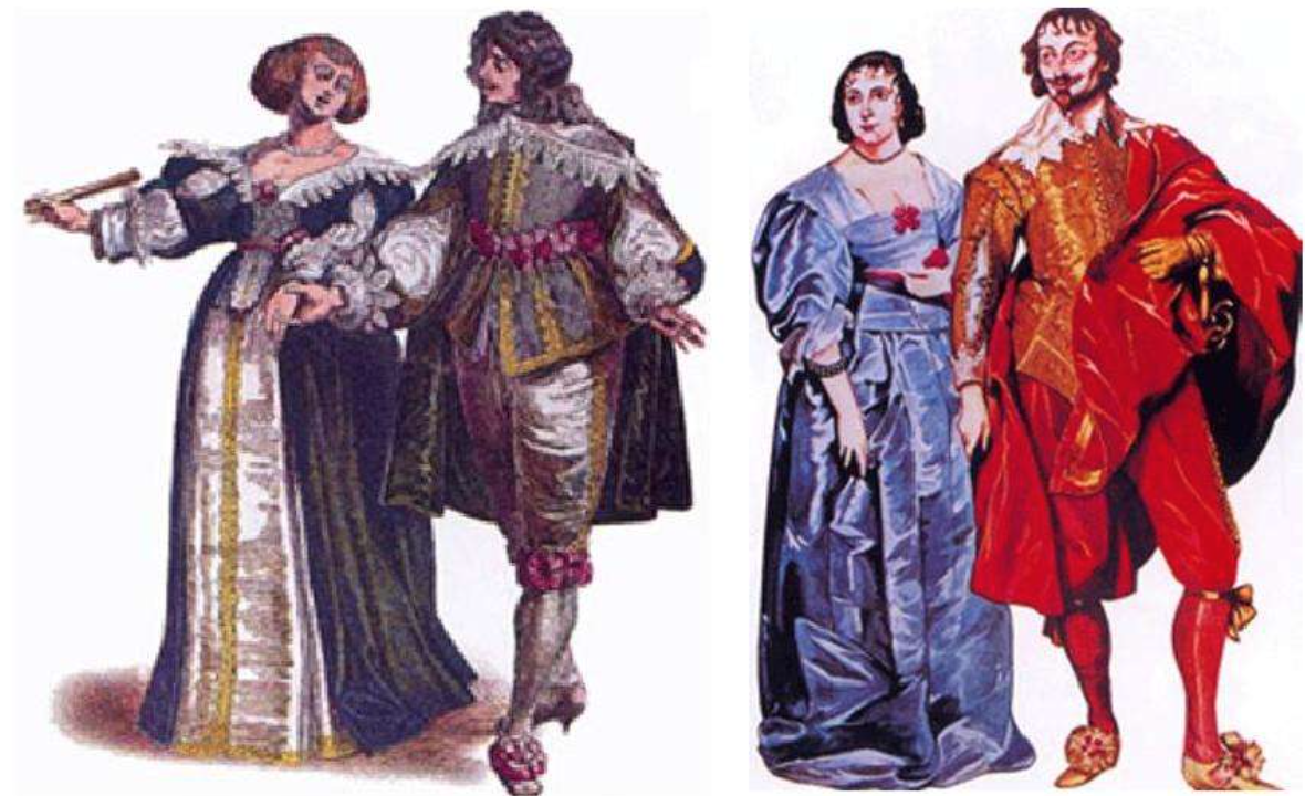 巴洛克时期服饰女装图片