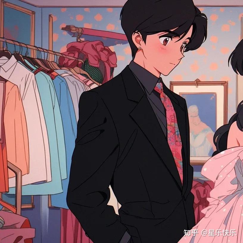 情侣头像|西装要配小礼服哦