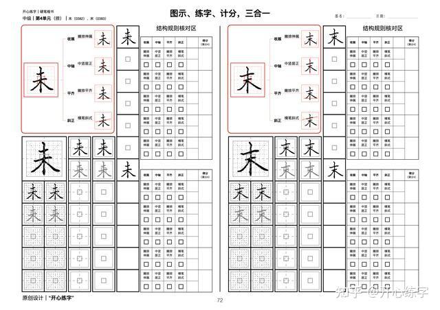 笔画详解二｜学习和理解撇、捺在不同位置、组合中的变化 - 知乎