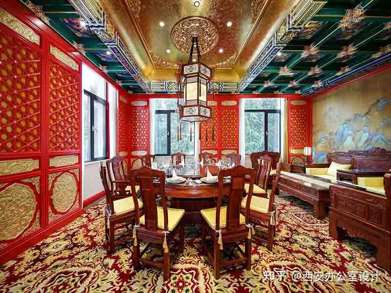 900平米中式风格餐饮会所设计案例 - 知乎
