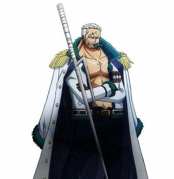 海军中将斯摩格.对路飞一伙穷追不舍,是一位真正具有正义感的海军.