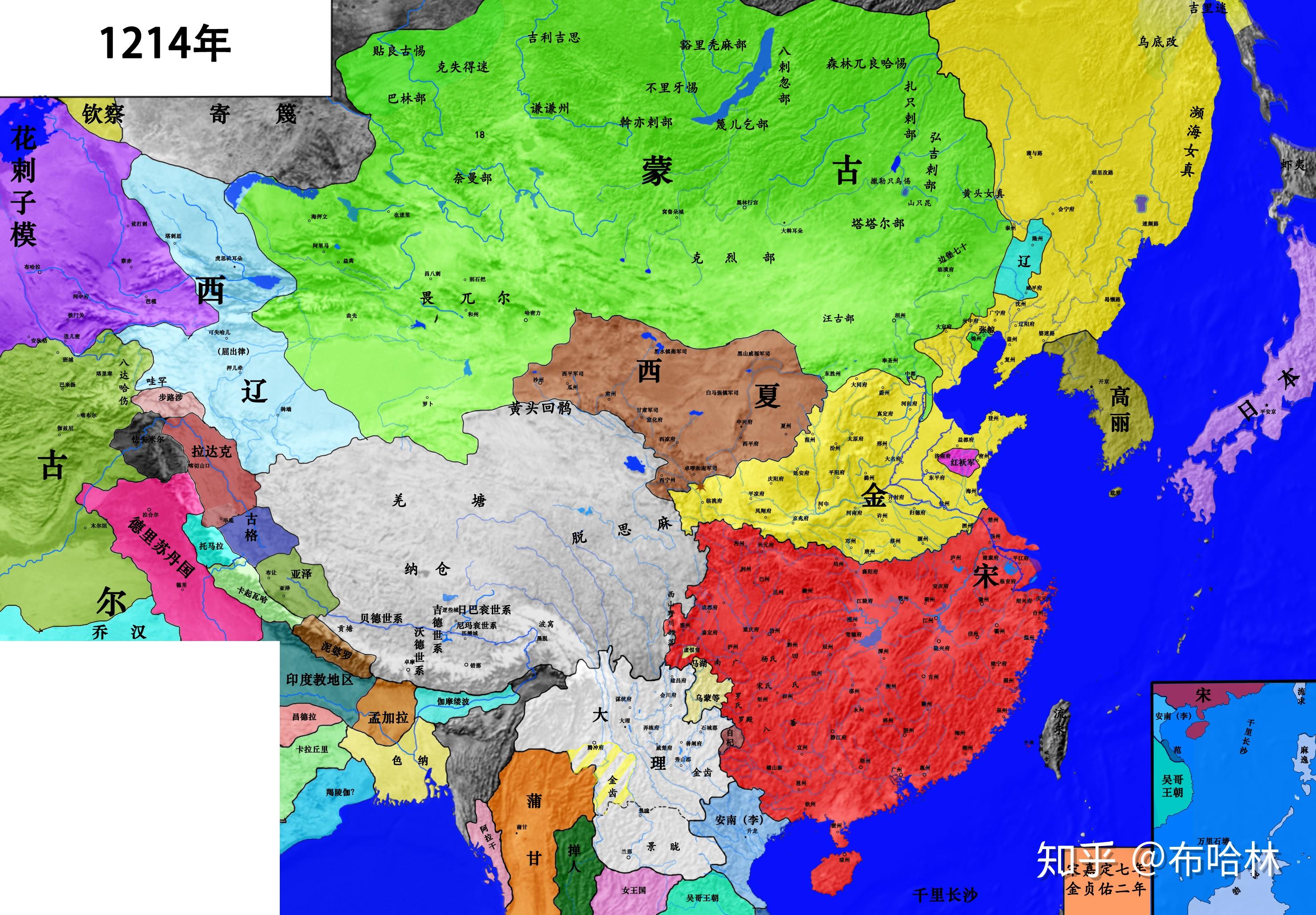 蒙金战争——1214年形势