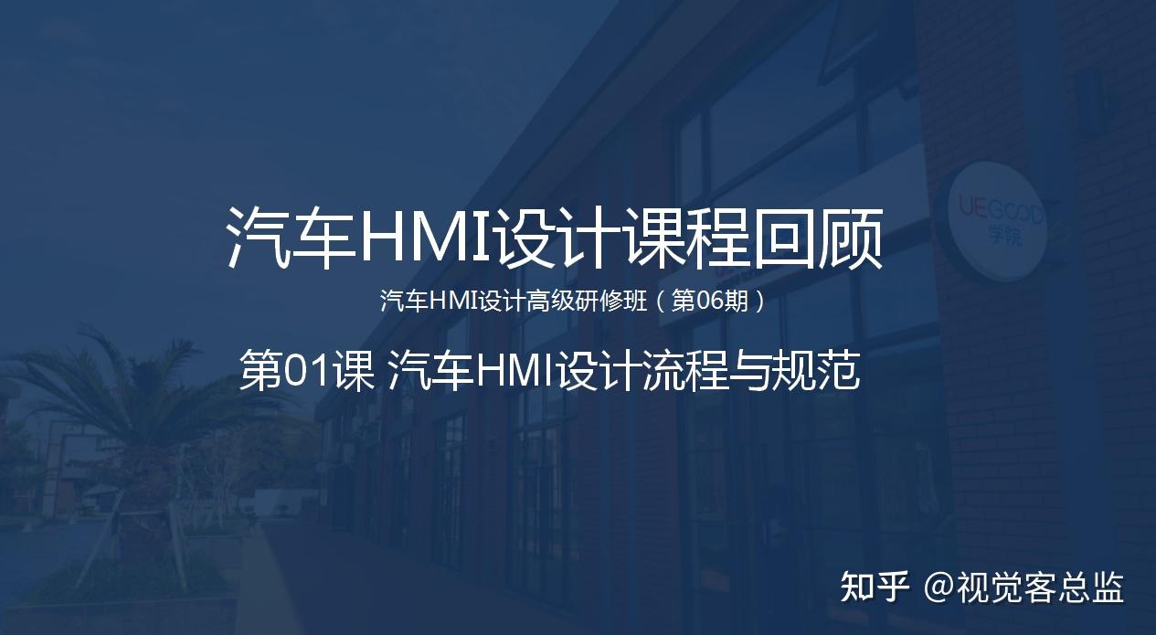 汽车HMI设计课程回顾01：HMI设计流程与规范 - 知乎