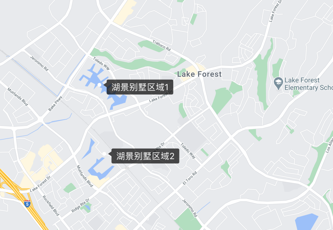 加州森林湖lakeforest超低地稅爾灣後花園