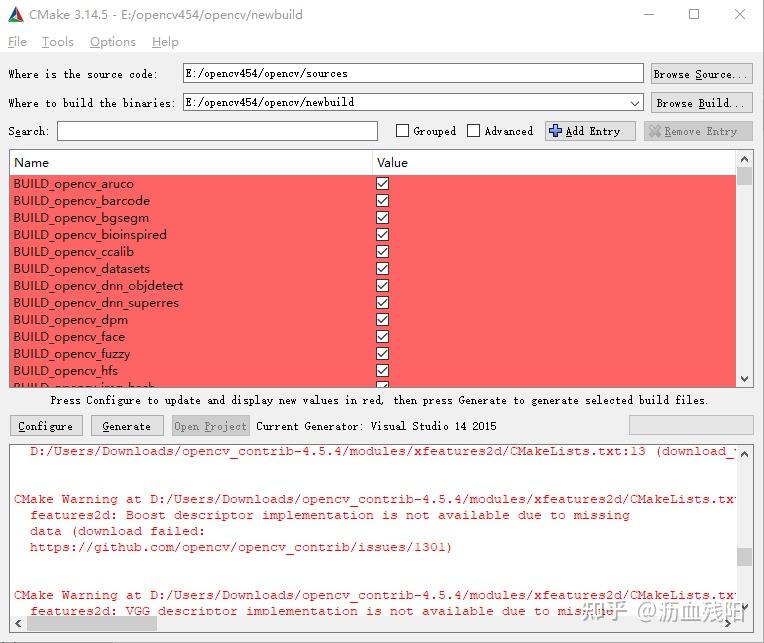 Win10 opencv contrib 4 5 4 