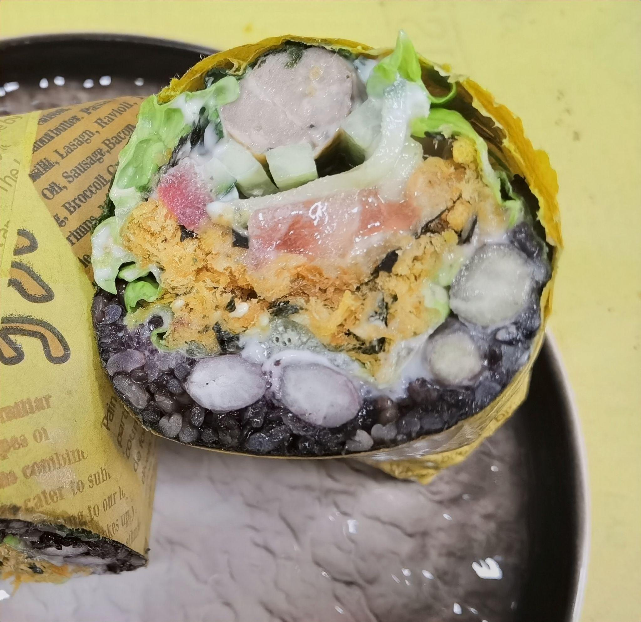 一种美紫米海苔包饭