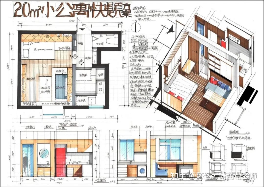收藏!室内考研快题设计常考类型及高分模板范例 - 知乎