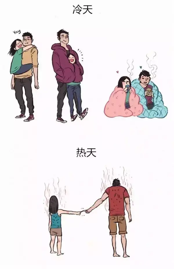 她比男友低41cm画出身高158遇到199的爱情最萌身高差的真相竟然是这样