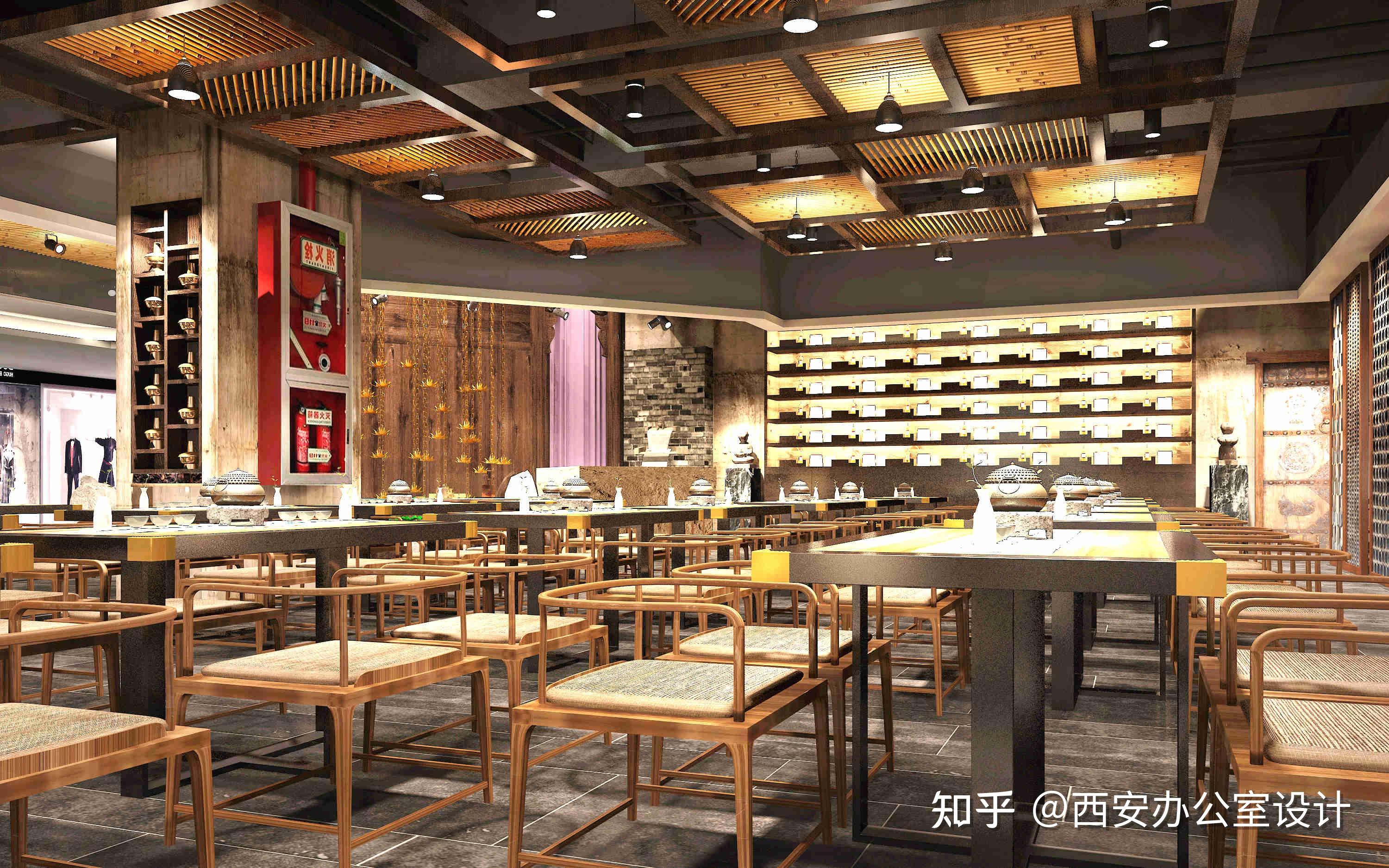 西安颐和四季中餐厅装修效果图