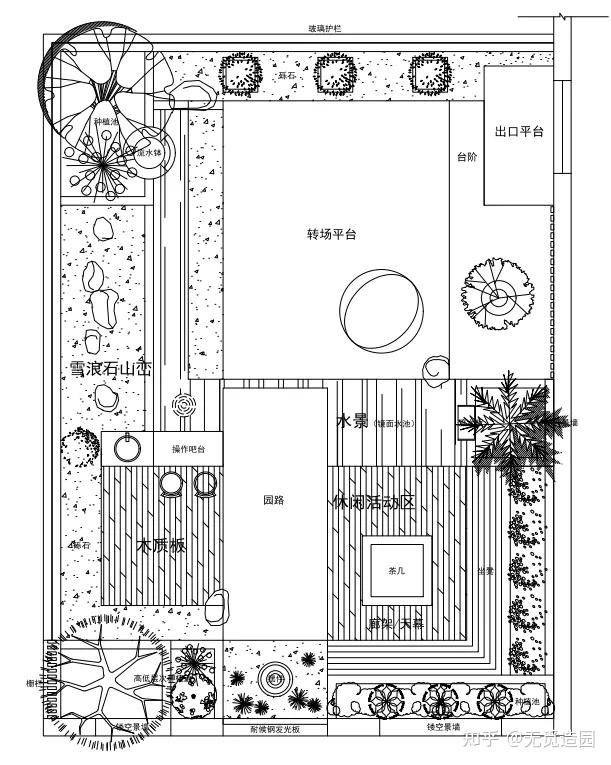 無覓造園於星空下眺望城市美景無錫玉祁鎮100平露臺花園設計