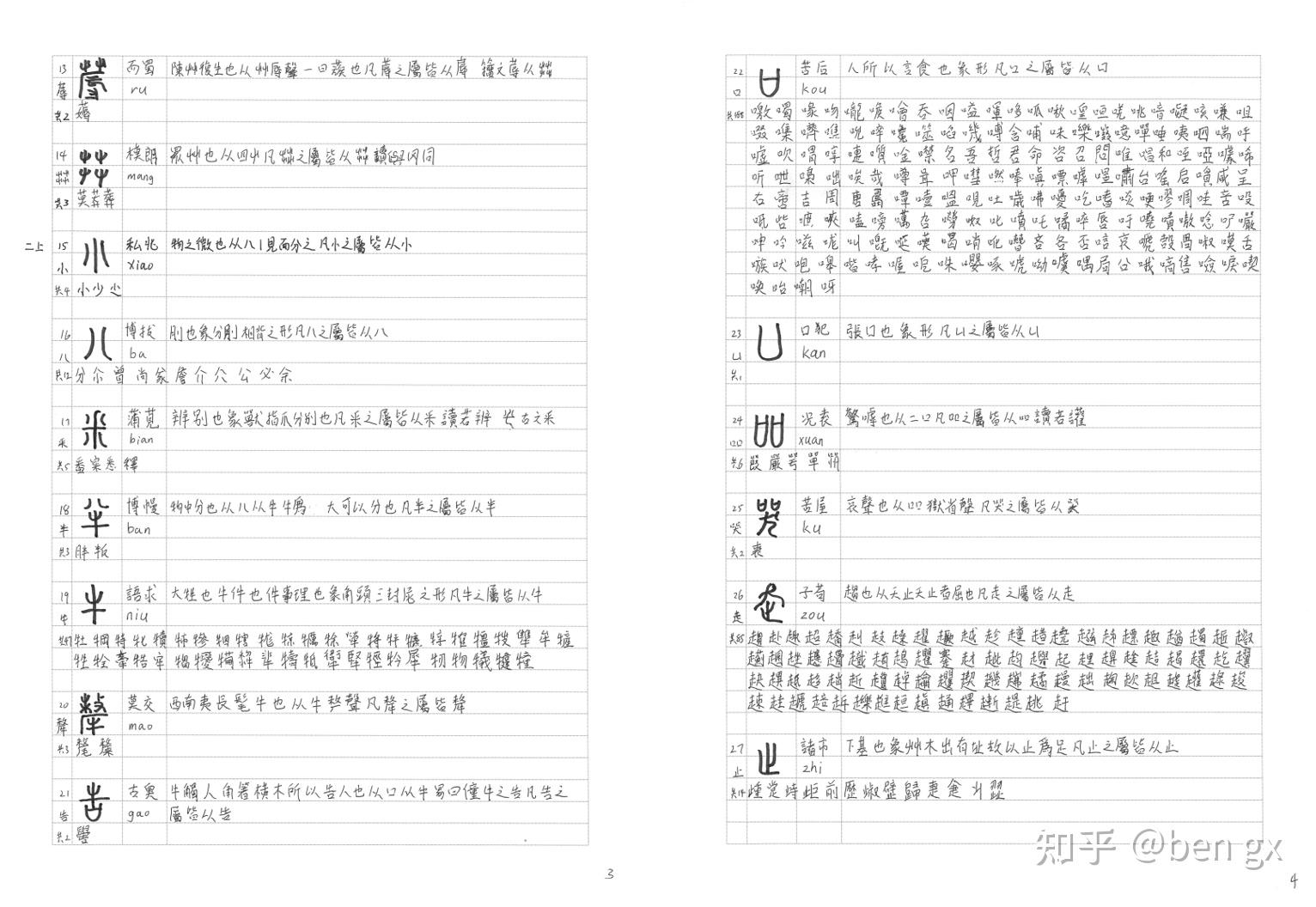 《说文解字》 540部首 - 1 - 知乎