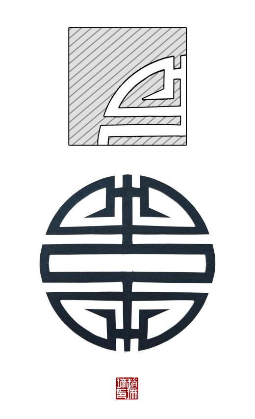 团寿/同万字纹,福字纹,双喜纹一样,寿字纹属于是文字