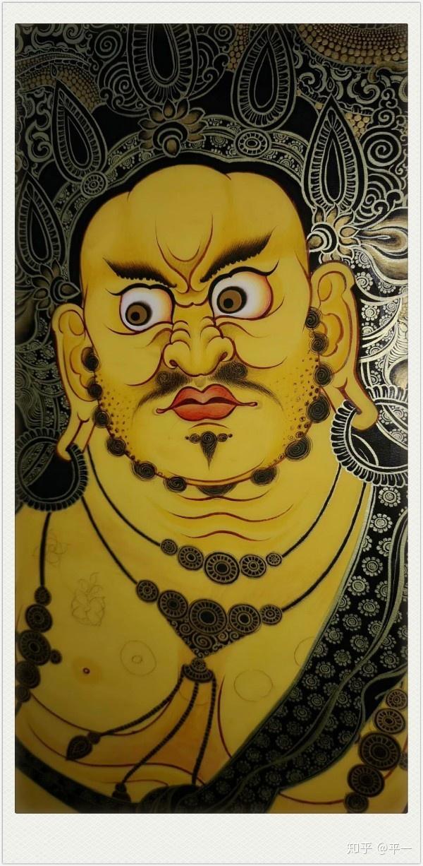 唐卡黄财神见者吉祥