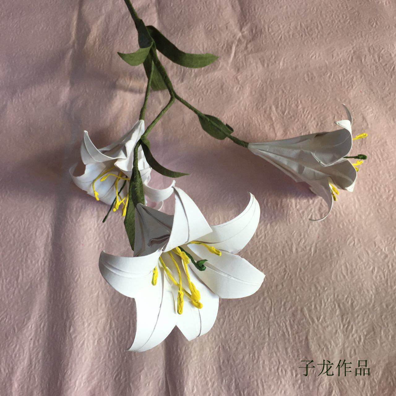 六瓣百合花折纸 百合花折纸大全