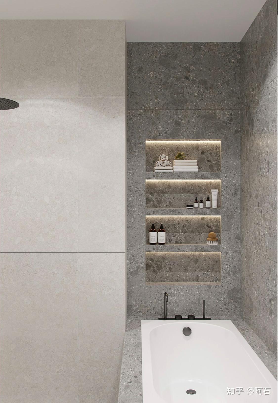 大理石浴室壁龛有几种做法?