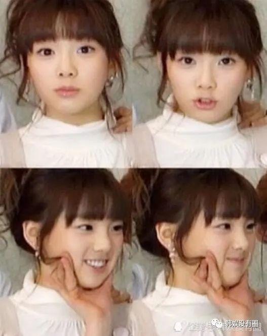 刚出道的金泰妍大概就是"可爱"的人间化身吧,肉嘟嘟的脸,白皙细腻的