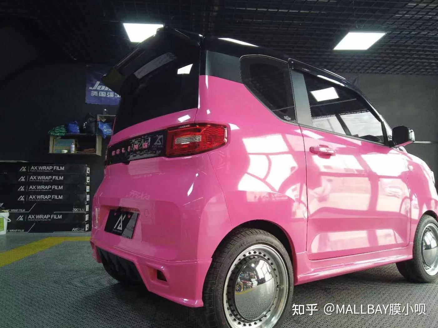 宏光mini改色亮粉色 这不就是女生鑫鑫向往的车吗 