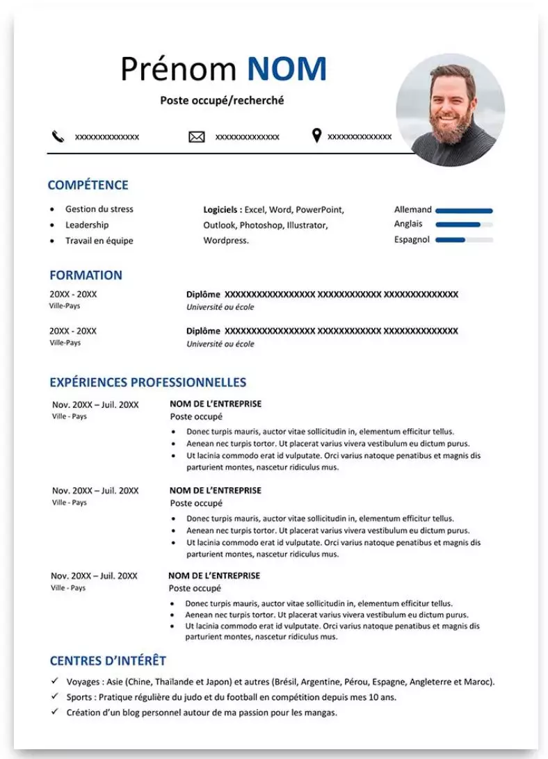 希望这一篇干货能够让你在写作法语cv上不那么头痛!