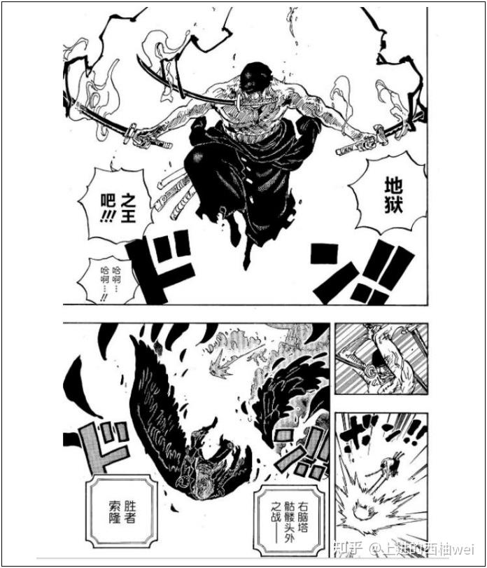 漫画解说海贼王精彩战斗盘点索隆vs烬皇副的对决