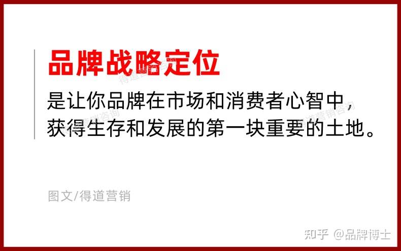如何做精准的品牌战略定位这四个是核心