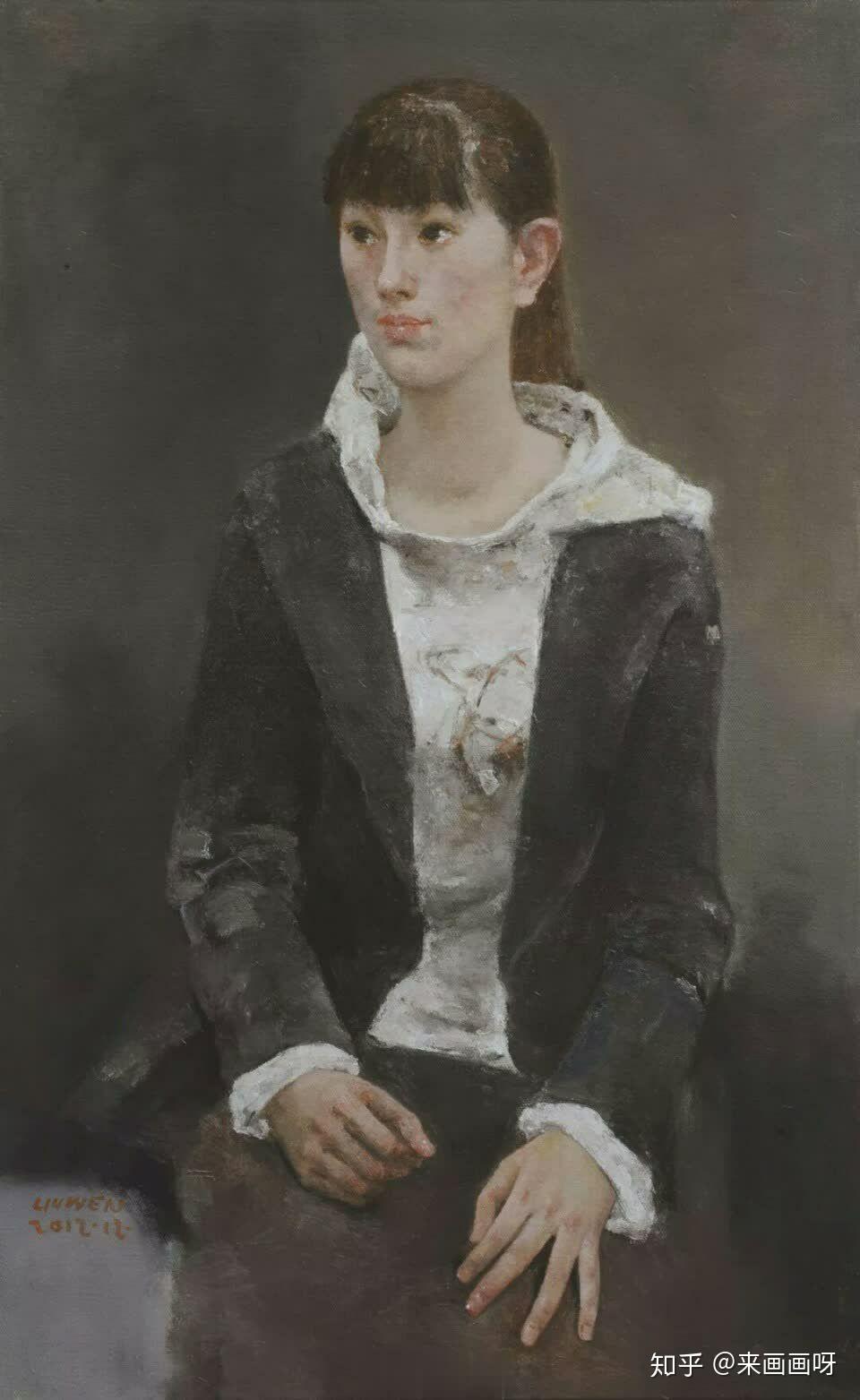 色彩全身像,刘文副教授作品,你喜欢吗?